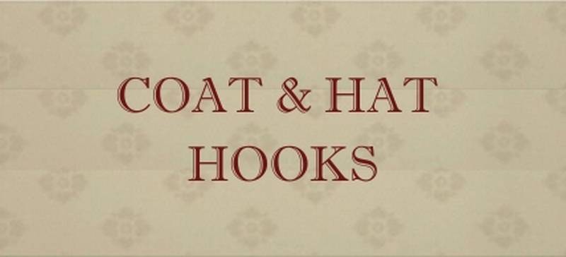 antique coat hats and hooks